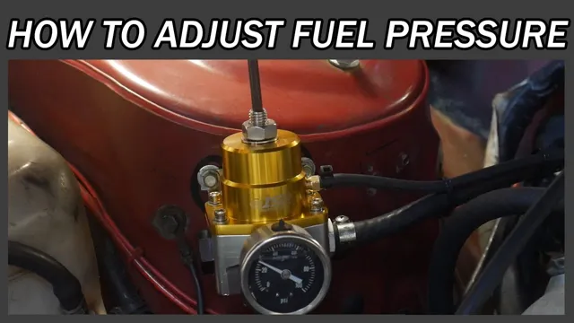 how to adjust a fuel regulator