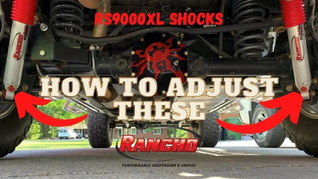 Mastering the Art of Suspension: Step-by-Step Guide to Adjusting Rancho 9000 Shocks