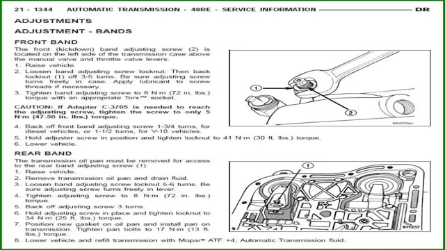 Top Tips for Perfectly Adjusting Your Transmission Bands – A Step-by-Step Guide!