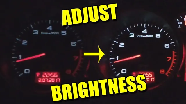 how to brighten dashboard lights