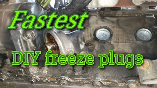 how to change a freeze plug