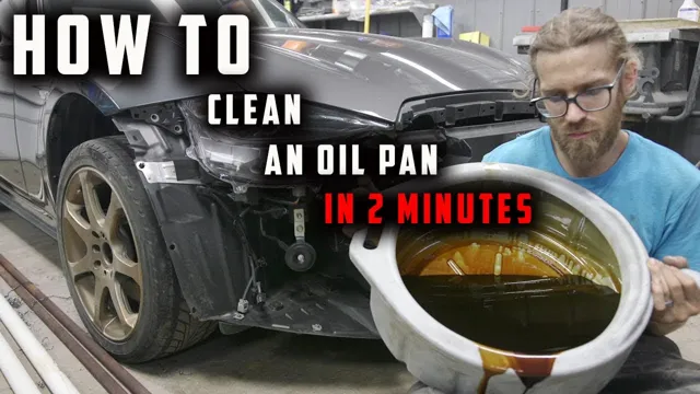 how to clean an oil pan