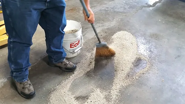 how to clean diesel stains off concrete