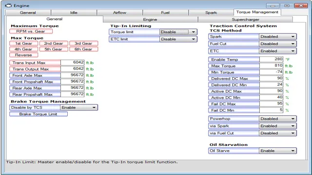 how to disable torque management