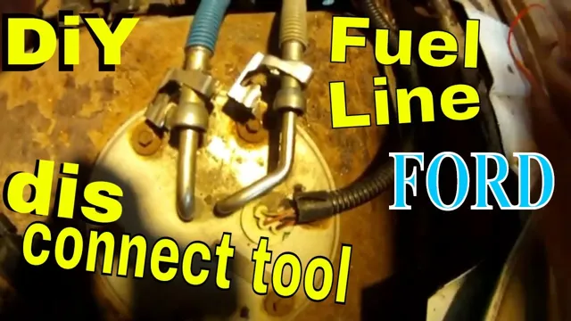 how to disconnect fuel lines from fuel pump