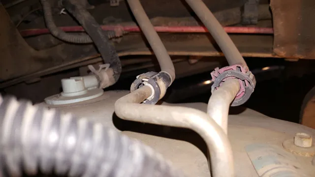 how to disconnect fuel pump lines