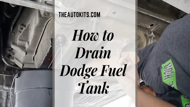 how to drain a diesel tank