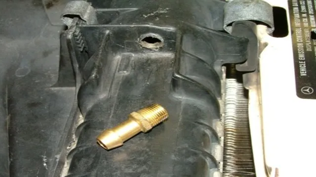 how to fix a broken radiator overflow nipple