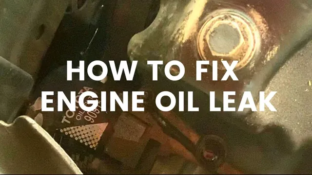 how to fix oil leak between engine and transmission