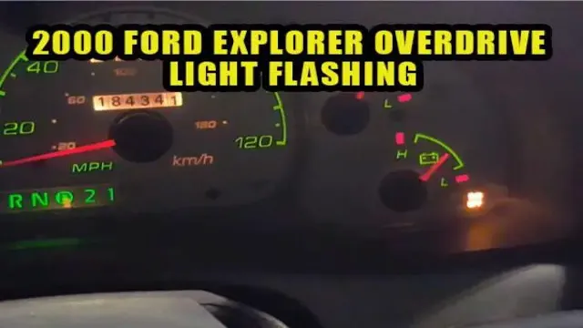 how to fix overdrive light flashing