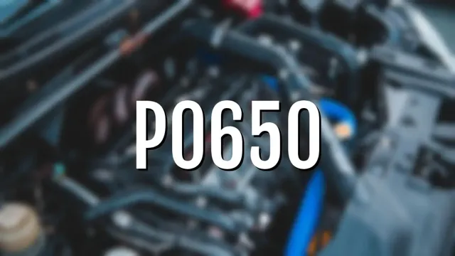 how to fix p0650 code