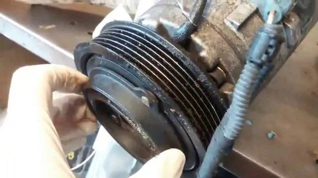 how to free a locked up ac compressor clutch