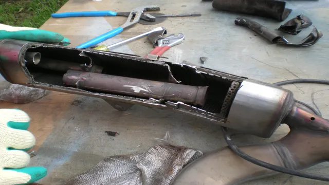 how to gut a muffler