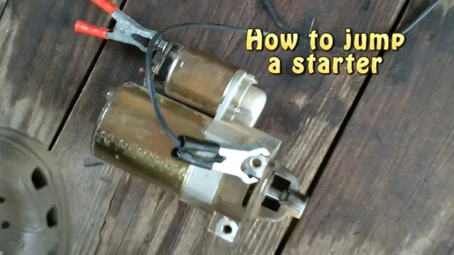 how to jump a starter relay