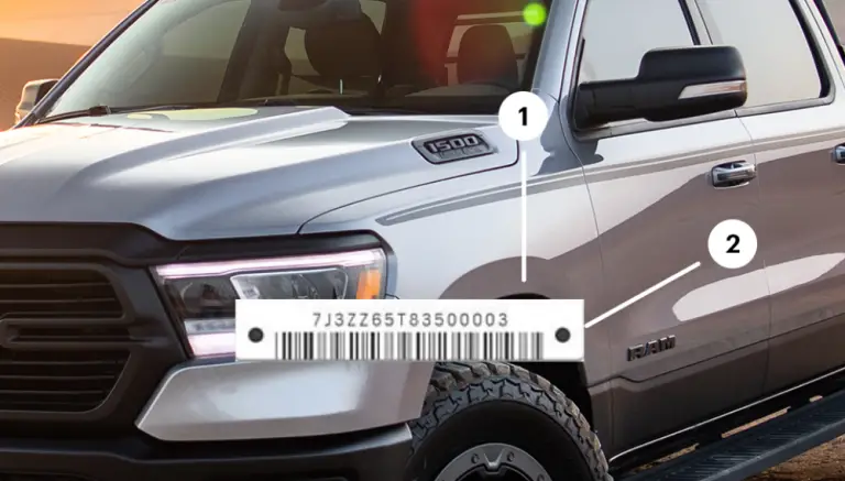 Dodge Ram Vin Number Location: Uncover Your Truck’s Identification