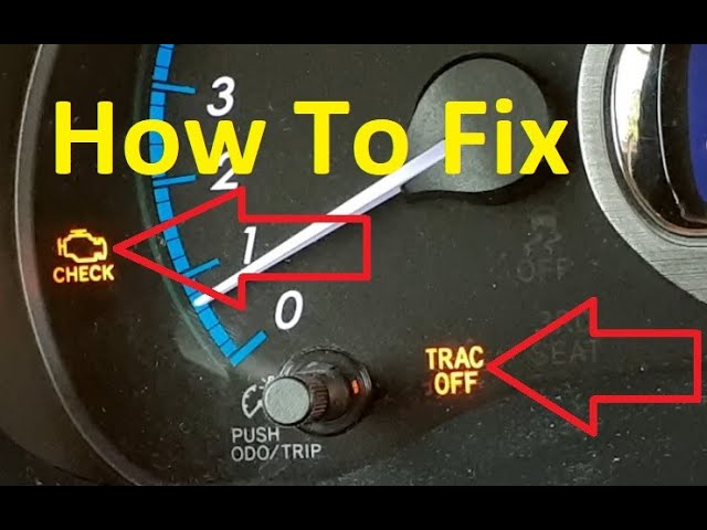 Trac off And Check Engine Light Toyota : Troubleshooting Solutions