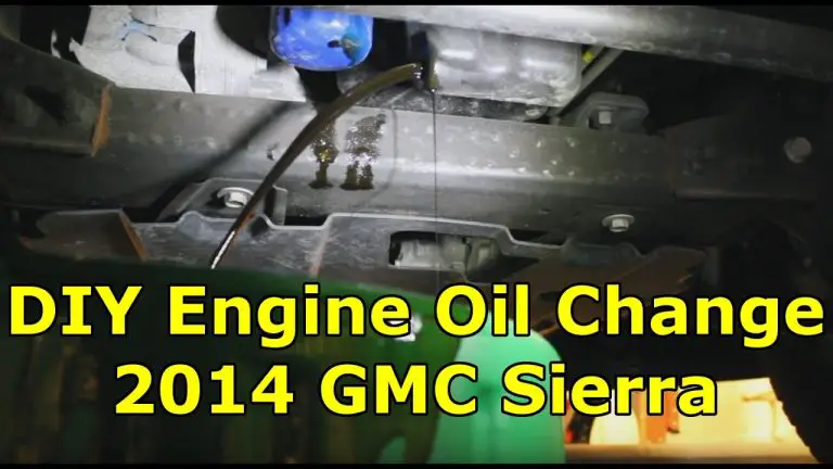 2014 Gmc Sierra Oil Change Guide