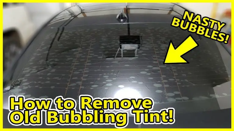 How To Remove Bubbled Rear Window Tint