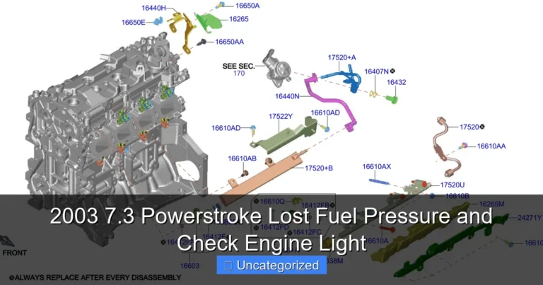 Featured image for 2003 7.3 Powerstroke Lost Fuel Pressure and Check Engine Light