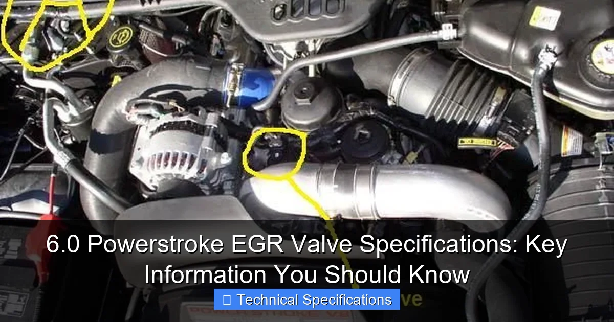 Featured image for 6.0 Powerstroke EGR Valve Specifications: Key Information You Should Know