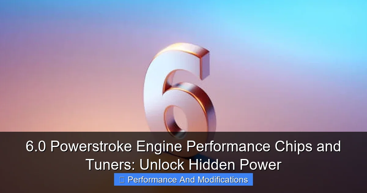 Featured image for 6.0 Powerstroke Engine Performance Chips and Tuners: Unlock Hidden Power