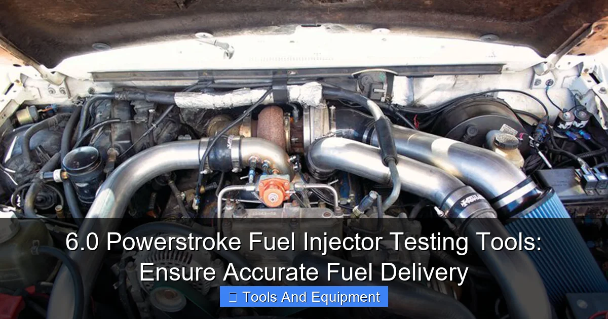 Featured image for 6.0 Powerstroke Fuel Injector Testing Tools: Ensure Accurate Fuel Delivery