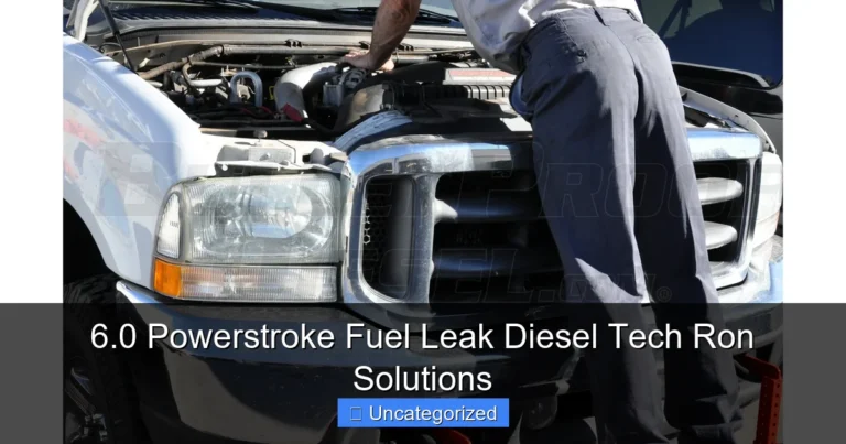 Featured image for 6.0 Powerstroke Fuel Leak Diesel Tech Ron Solutions