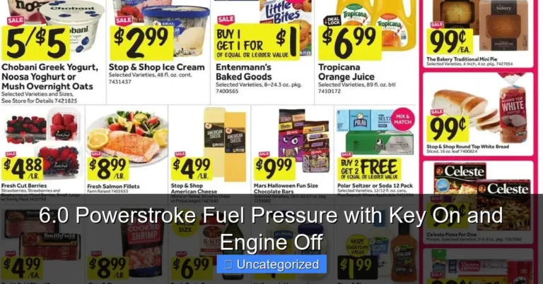 Featured image for 6.0 Powerstroke Fuel Pressure with Key On and Engine Off