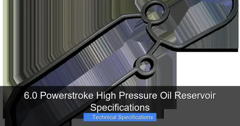 Featured image for 6.0 Powerstroke High Pressure Oil Reservoir Specifications