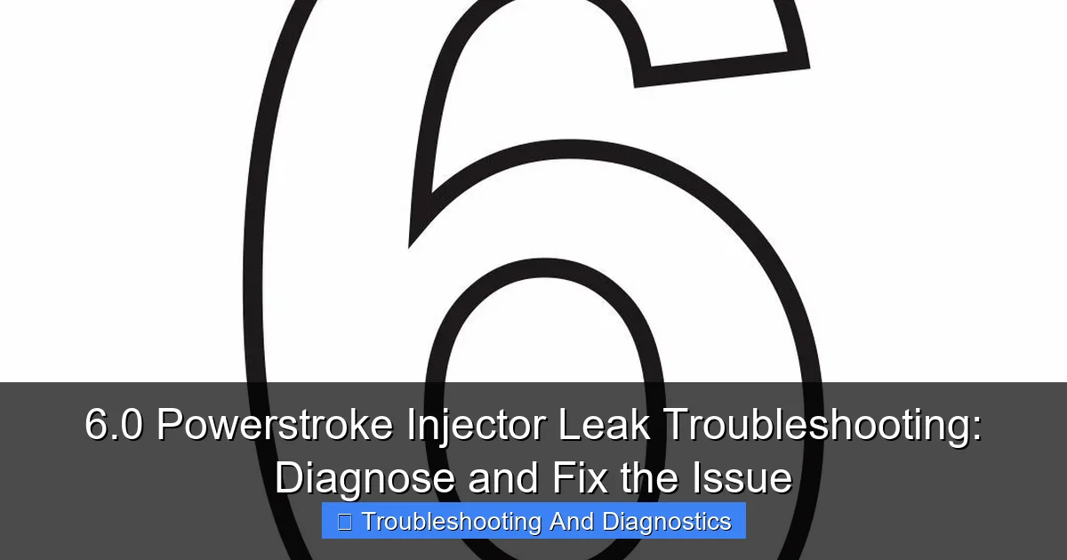 Featured image for 6.0 Powerstroke Injector Leak Troubleshooting: Diagnose and Fix the Issue
