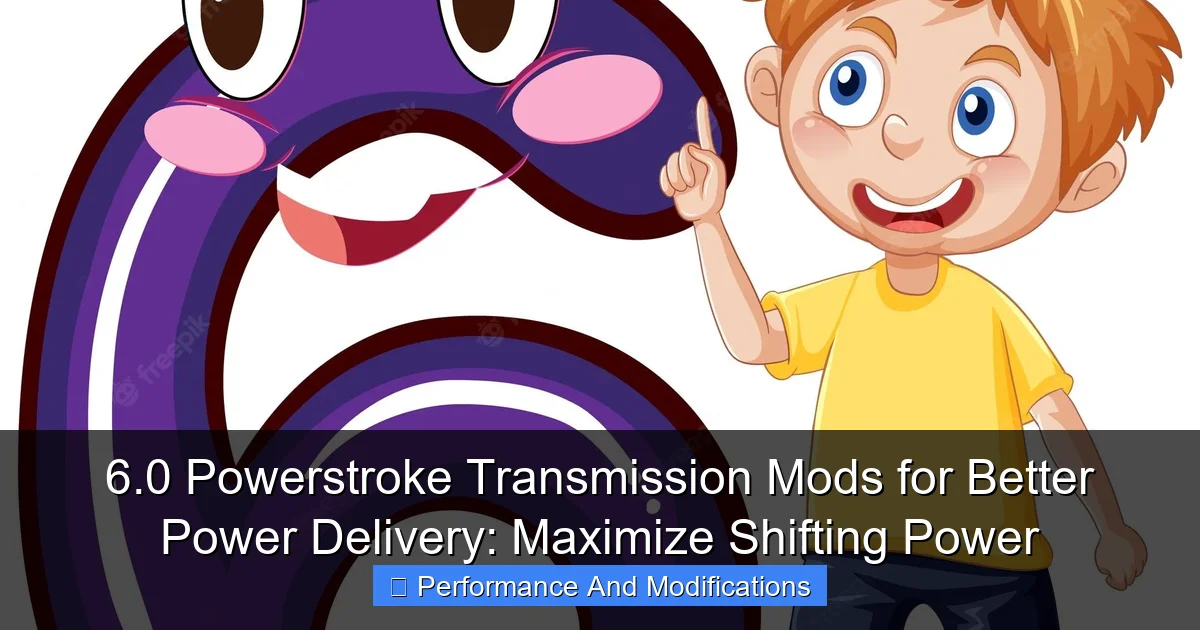 Featured image for 6.0 Powerstroke Transmission Mods for Better Power Delivery: Maximize Shifting Power