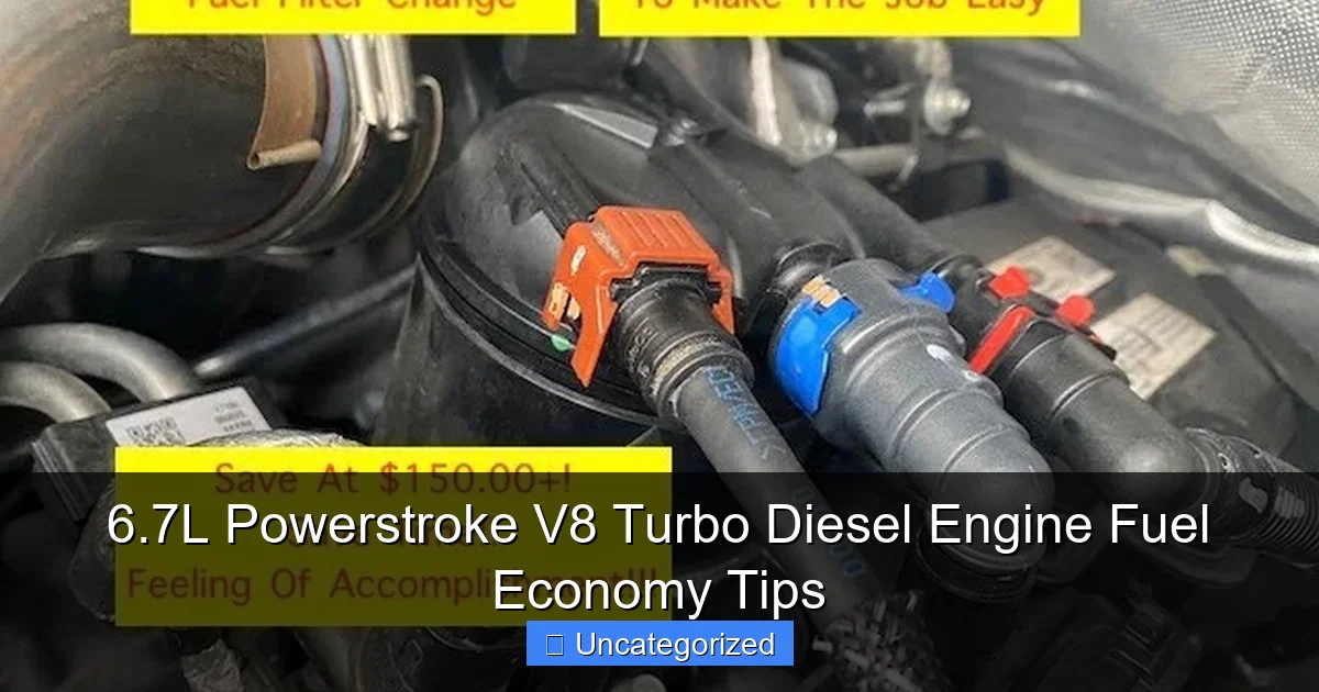 Featured image for 6.7L Powerstroke V8 Turbo Diesel Engine Fuel Economy Tips