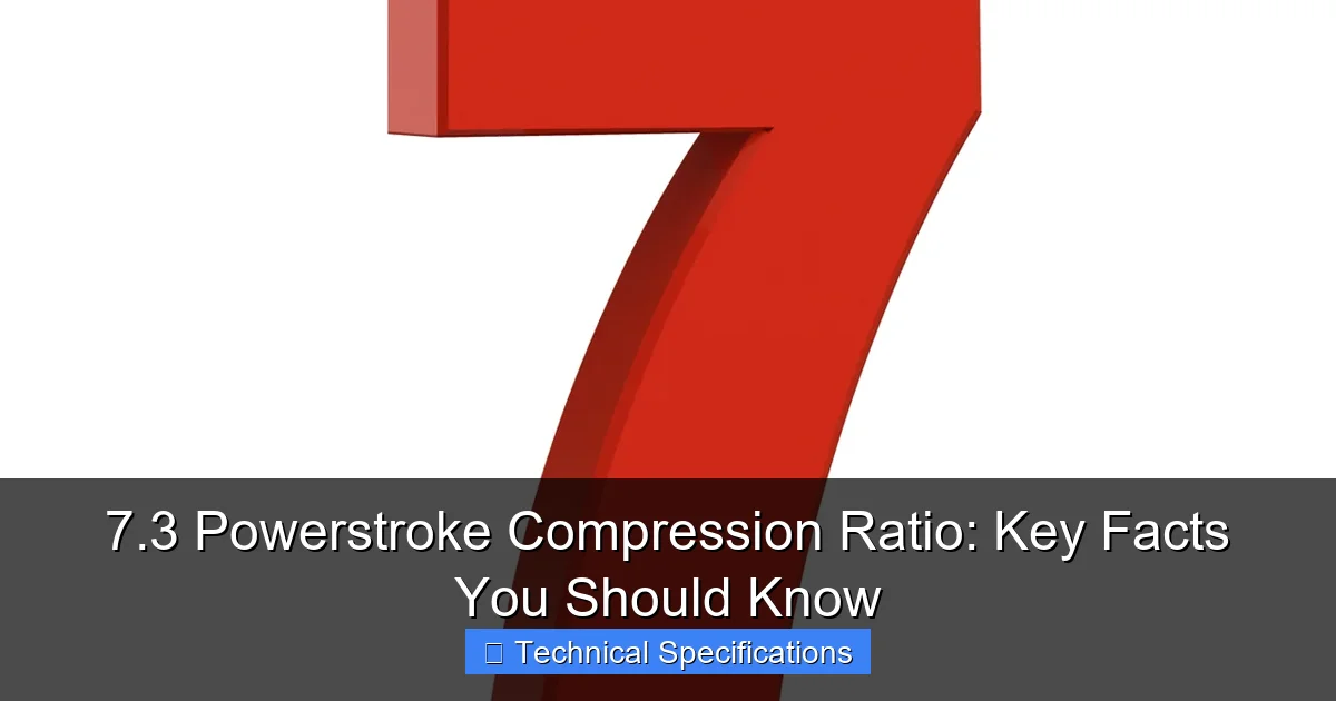 Featured image for 7.3 Powerstroke Compression Ratio: Key Facts You Should Know