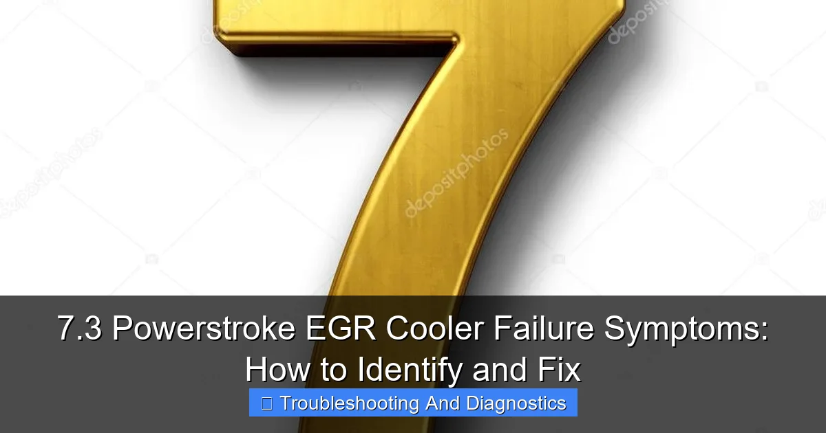 Featured image for 7.3 Powerstroke EGR Cooler Failure Symptoms: How to Identify and Fix
