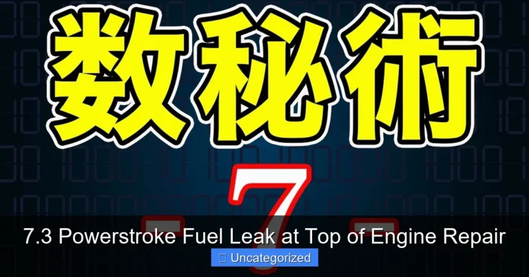 Featured image for 7.3 Powerstroke Fuel Leak at Top of Engine Repair