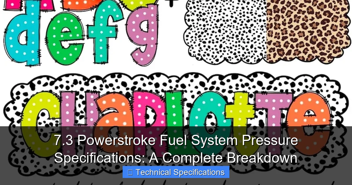 Featured image for 7.3 Powerstroke Fuel System Pressure Specifications: A Complete Breakdown