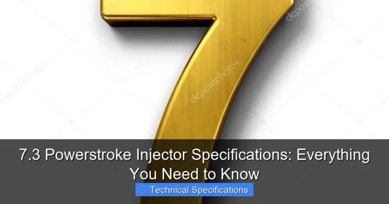 Featured image for 7.3 Powerstroke Injector Specifications: Everything You Need to Know