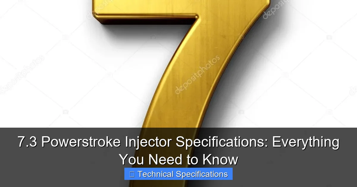 Featured image for 7.3 Powerstroke Injector Specifications: Everything You Need to Know