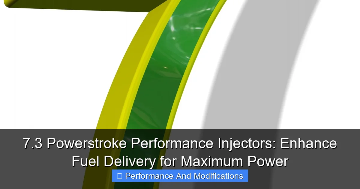 Featured image for 7.3 Powerstroke Performance Injectors: Enhance Fuel Delivery for Maximum Power