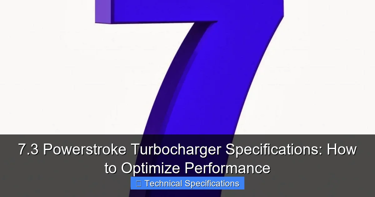 Featured image for 7.3 Powerstroke Turbocharger Specifications: How to Optimize Performance