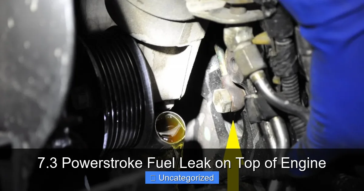 7.3 Powerstroke Fuel Leak on Top of Engine - content1 visual guide