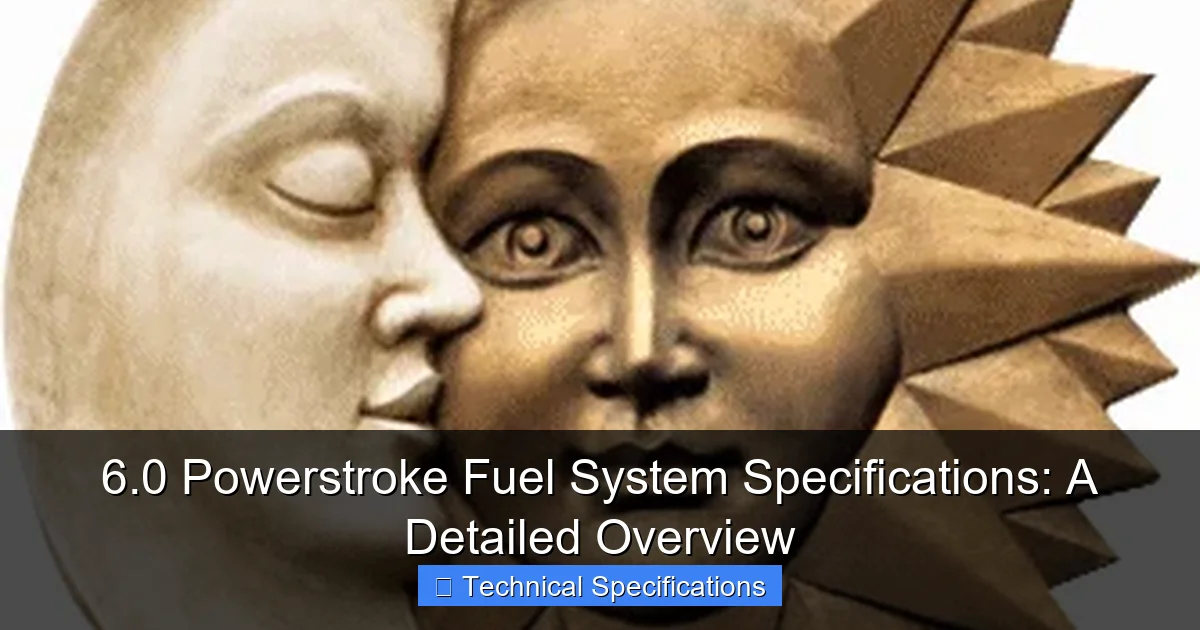 6.0 Powerstroke Fuel System Specifications: A Detailed Overview - content1 visual guide