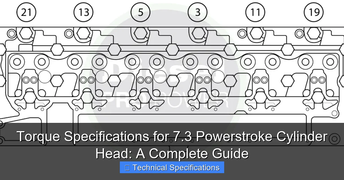Torque Specifications for 7.3 Powerstroke Cylinder Head: A Complete Guide - content1 visual guide