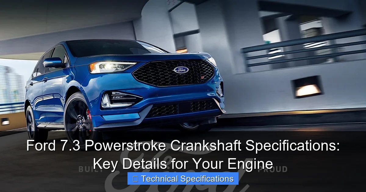 Ford 7.3 Powerstroke Crankshaft Specifications: Key Details for Your Engine - content1 visual guide