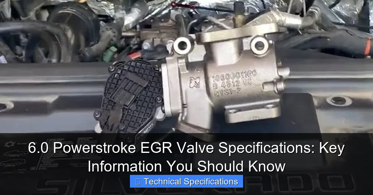 6.0 Powerstroke EGR Valve Specifications: Key Information You Should Know - content1 visual guide