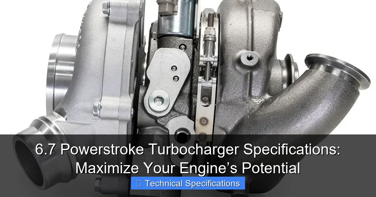 6.7 Powerstroke Turbocharger Specifications: Maximize Your Engine’s Potential - content1 visual guide