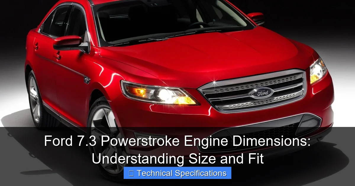 Ford 7.3 Powerstroke Engine Dimensions: Understanding Size and Fit - content2 visual guide
