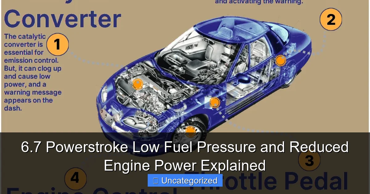 6.7 Powerstroke Low Fuel Pressure and Reduced Engine Power Explained - content2 visual guide