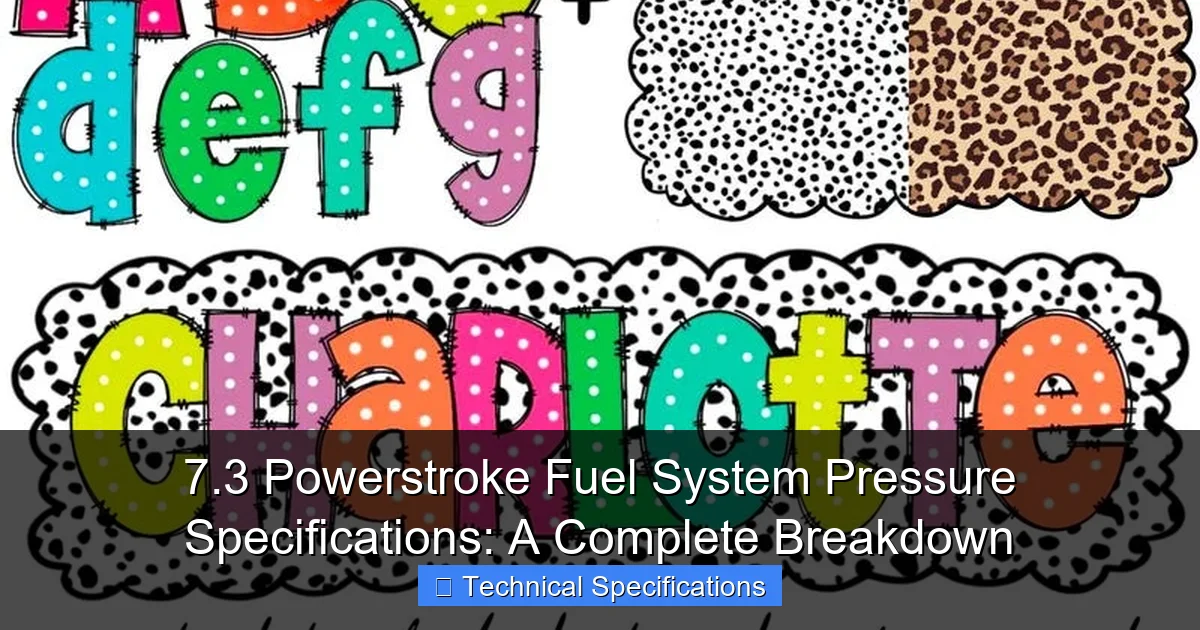 7.3 Powerstroke Fuel System Pressure Specifications: A Complete Breakdown - content2 visual guide