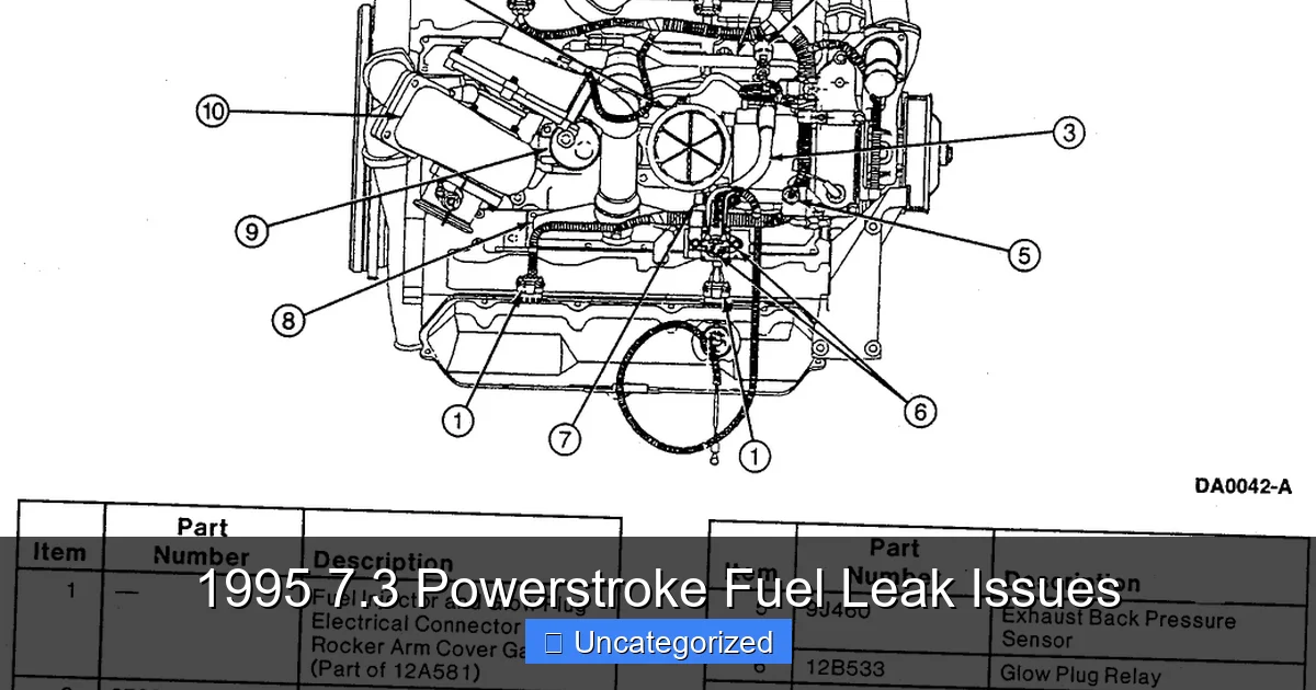 1995 7.3 Powerstroke Fuel Leak Issues - content1 visual guide